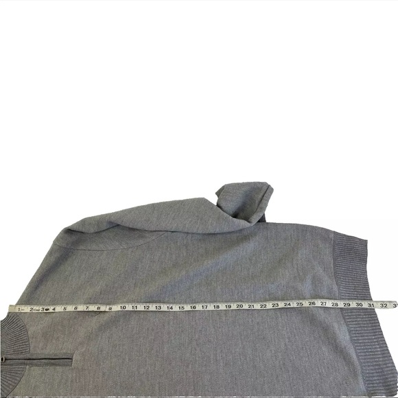 New Mens Real Essentials 1/4 Zip Pullover Gray Sweater Sz XXL NWT Polyester - Picture 9 of 9